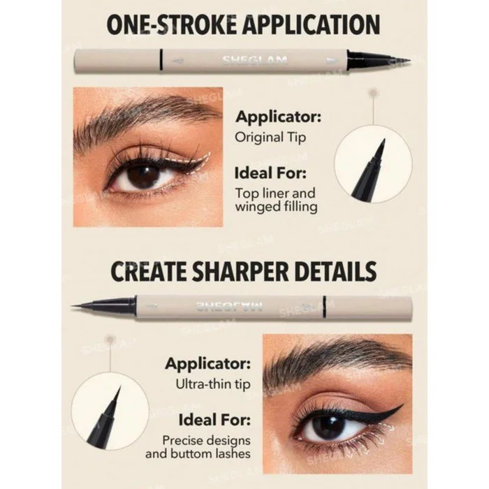 Sheglam Multi-Tasker Line & Detail Eyeliner Pen-Black
Detailed Eyeliner Pencil - Black
Description: Achieve the perfect eye look Sheglam Multi-Tasker Line & Detail Eyeliner Pen-Black
Detailed Eyeliner Pencil - Black
Description: Achieve the perfect eye look