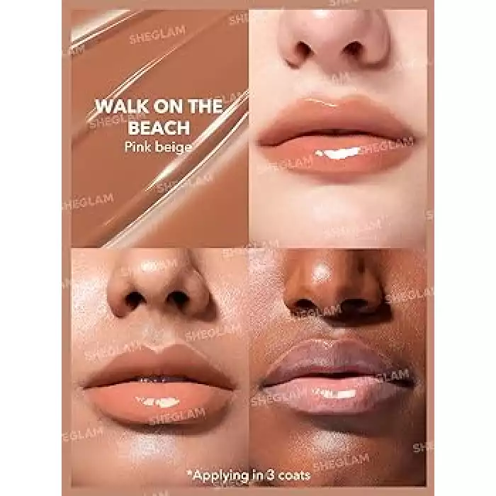 sheglam pout perfect shine lip plumper -walk on the beach SHEGLAM Pout-Perfect Shine Lip Plumper | Veela Beauty