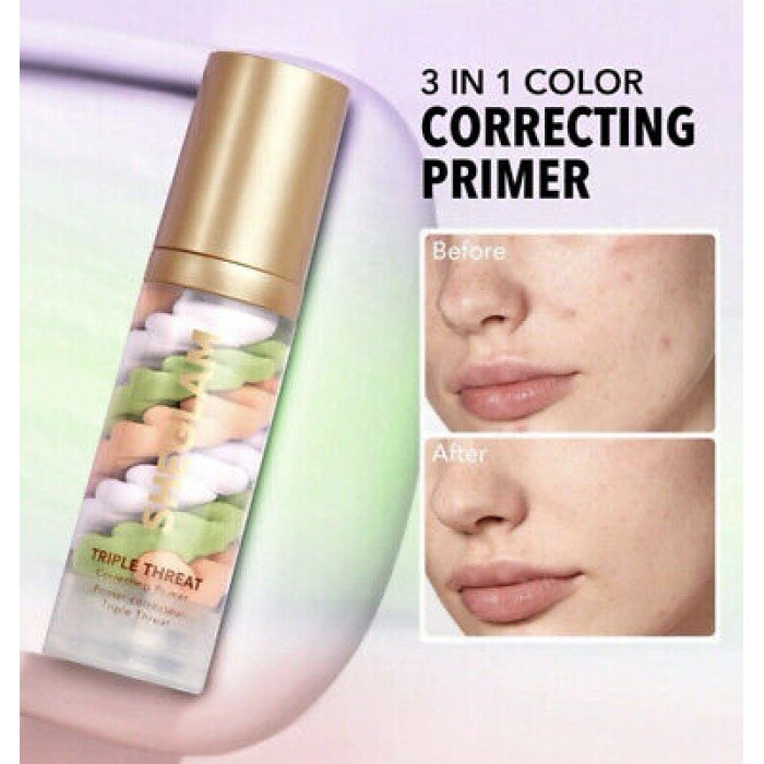 Sheglam Triple Threat Correcting Primer 30G برايمر تصحيح الألوانالوصف:احصلي على بشرة Sheglam Triple Threat Correcting Primer 30G برايمر تصحيح الألوانالوصف:احصلي على بشرة