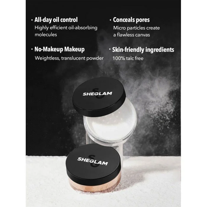 Sheglam Baked Glow Setting Powder- Translucent
Lightweight Loose Powder
Description: Achieve a flawless complexion with our Sheglam Baked Glow Setting Powder- Translucent
Lightweight Loose Powder
Description: Achieve a flawless complexion with our