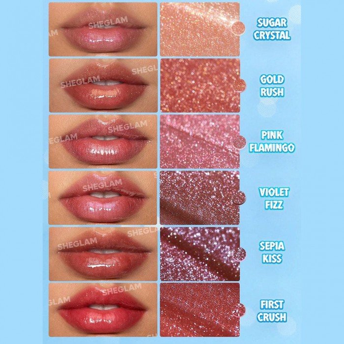 sheglam pout perfect shimmer lip plumper -sugar crystal SHEGLAM Pout-Perfect Shine Lip Plumper | Veela Beauty