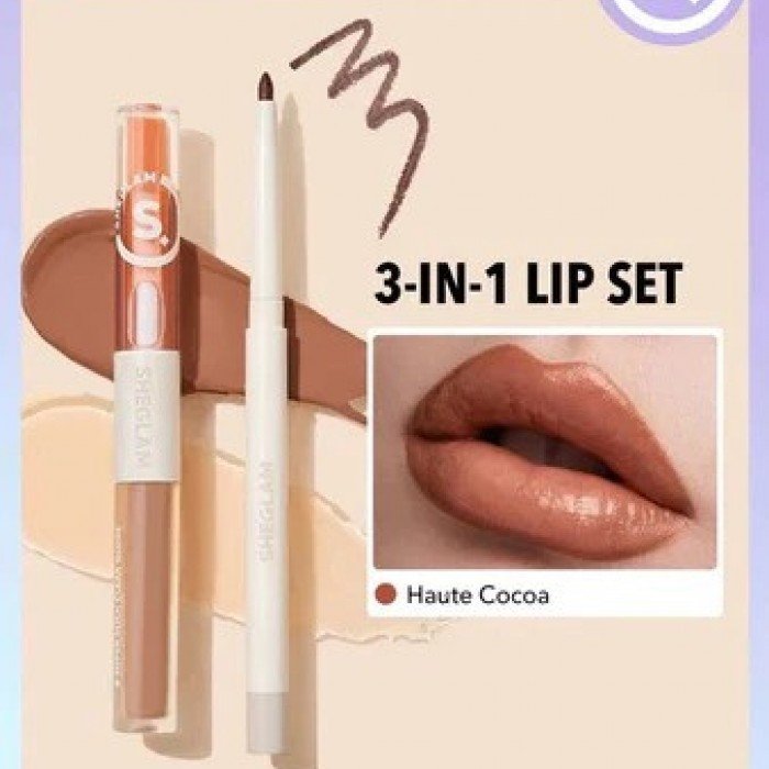 Sheglam Soft 90S Glam Lip Liner And Lip Duo Set-Haute Cocoa Lip Set
SHEGLAM Soft 90s Glam
Description: Achieve a stunning