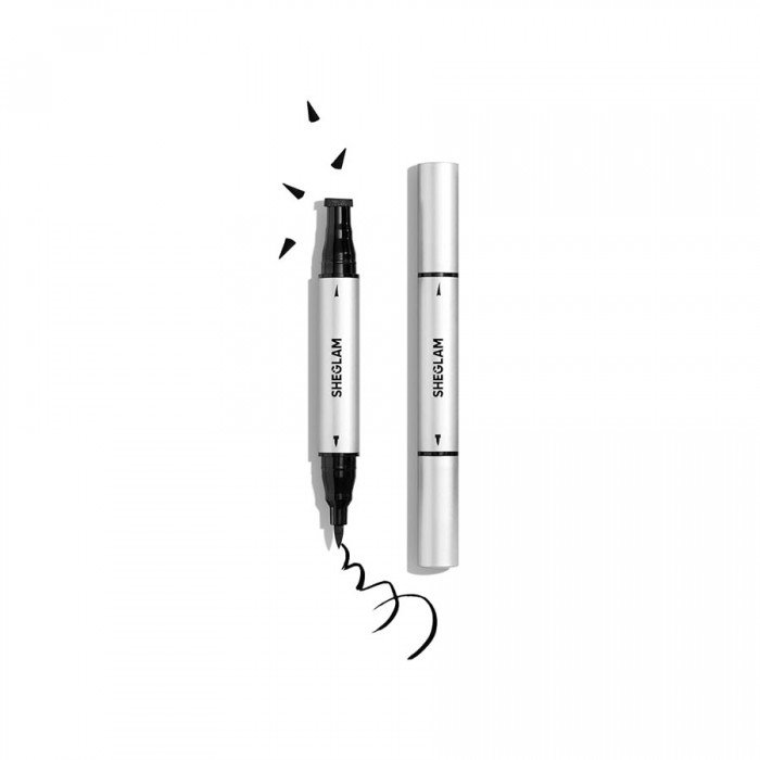 Sheglam wing it waterproof liner duo
Sheglam Wing It Double-Ended Waterproof Liner
Description:This dual-ended liner features a