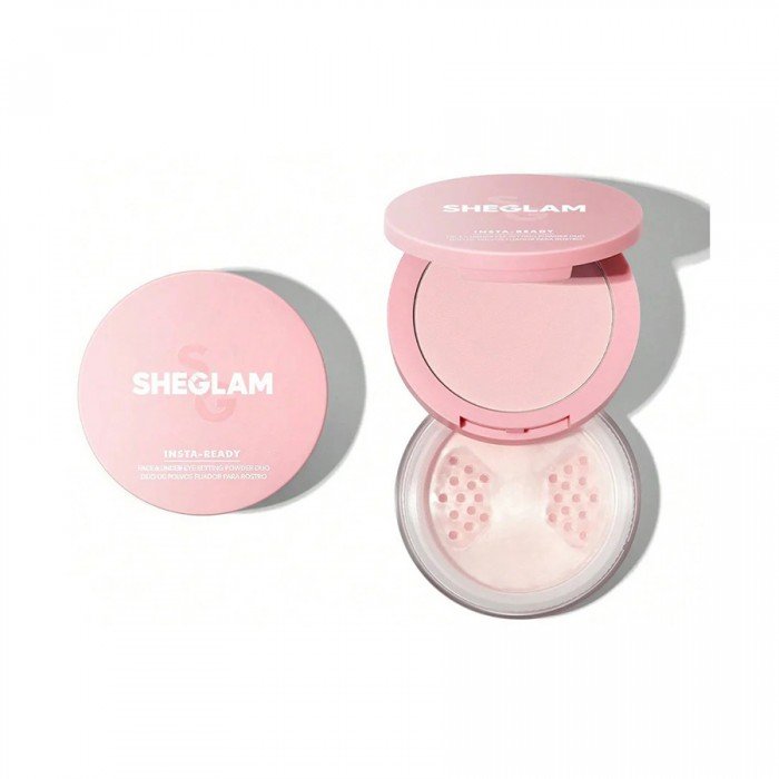 Sheglam Insta-Ready Face & Under Eye Setting Powder Duo-Bubblegum SHEGLAM Insta-Ready Face & Under Eye Setting Powder Duo  |