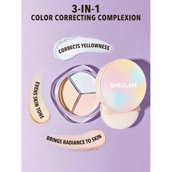 sheglam radiance ring 3 in 1 correcting setting powder
Product Description:Sheglam Radiance Ring 3-in-1 Correcting Setting