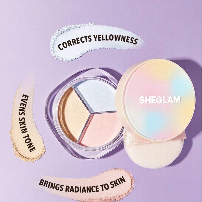 sheglam radiance ring 3 in 1 correcting setting powder
Product Description:Sheglam Radiance Ring 3-in-1 Correcting Setting