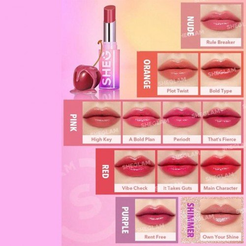 Sheglam Mirror Kiss High-Shine Lipstick -own your shine Sheglam Mirror Kiss High-Shine Lipstick | Veela Beauty Sheglam Mirror Kiss High-Shine Lipstick -own your shine Sheglam Mirror Kiss High-Shine Lipstick | Veela Beauty