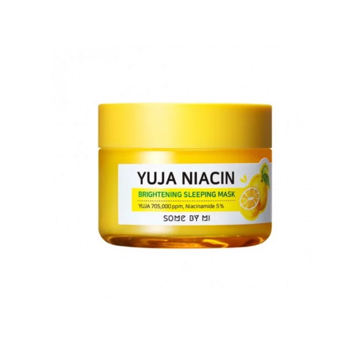 This-2-in-1 Sleeping Mask contains Niacinamide 5% and YUJA