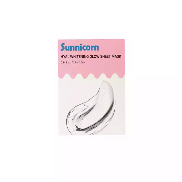 Sunnicorn Hyal Whitening Glow Sheet Mask 25 ml
Description: The Sunnicorn Hyal Whitening Glow Sheet Mask is designed to deeply Sunnicorn Hyal Whitening Glow Sheet Mask 25 ml
Description: The Sunnicorn Hyal Whitening Glow Sheet Mask is designed to deeply