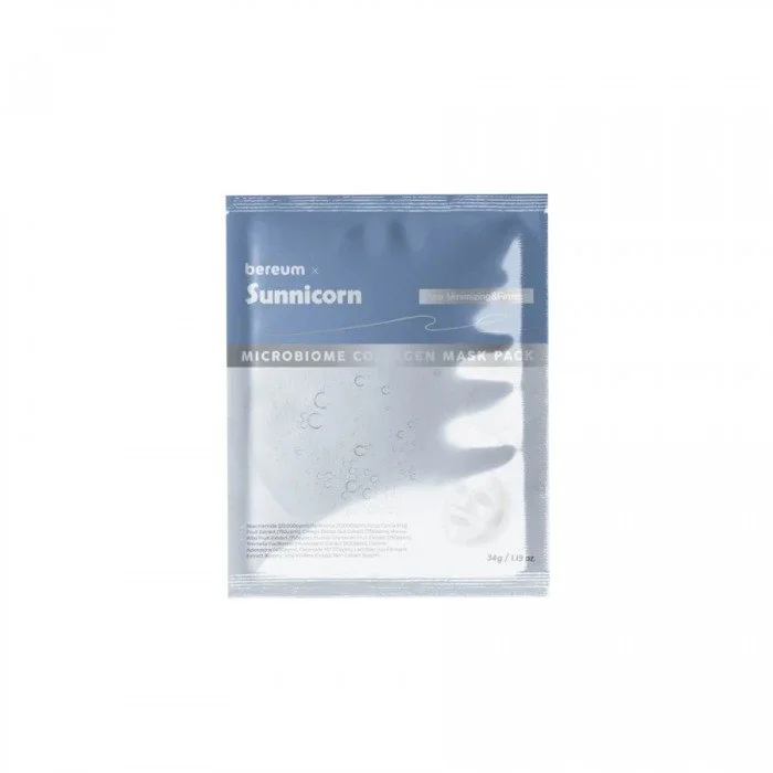 Bereum x Sunnicorn Microbiome Collagen Mask Pack for Poreless Skin 35G
Benefits:Firming and Moisturizing: Enriched with Bereum x Sunnicorn Microbiome Collagen Mask Pack for Poreless Skin 35G
Benefits:Firming and Moisturizing: Enriched with