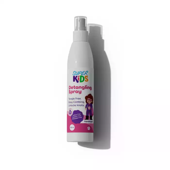 Superkids Nutritive Spray 120ml Superkids Nutritive Hair Spray
Benefits:A blend of natural oils that strengthens and nourishes