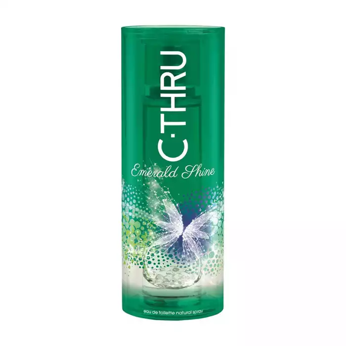 Sarantis C-Thru Emerald Shine EAU DE Toilette for Women 50 ml
Is a floral woody Musk fragrance for women. Top notes are citruses, black currant blackberry and lotus, middle notes are rose, violet and lilly, base notes a | Veela Beauty Sarantis C-Thru Emerald Shine EAU DE Toilette for Women 50