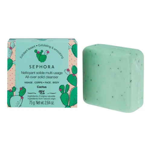 Sephora All-Over Solid Cleanser Cactus 75G Sephora All-Over Solid Cleanser Cactus 75G