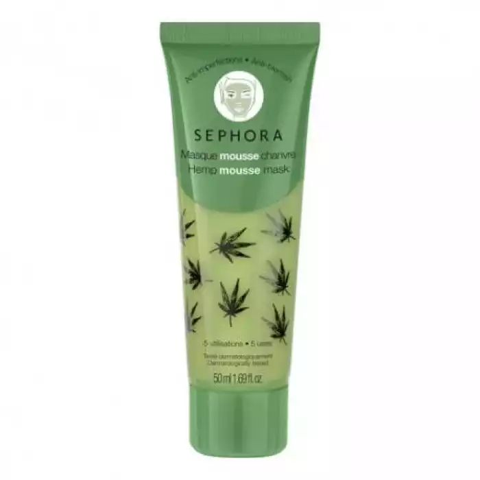 A Face Mask Enriched With Hemp Mousse To Target Blemishes. Peppermint Gum Mask: ItS Easy! 1. Apply A Thin Layer To Dry Skin And Leave For 10 Minutes. 2. Exfoliate By Massaging Your Face Then Rinse With Lukewarm Water. | Veela Beauty A Face Mask Enriched With Hemp Mousse To Target Blemishes |