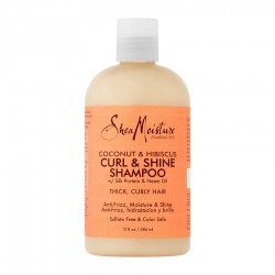 SHEA MOISTURE COCONUT & HIBISCUS CURL & SHINE SHAMPOO 384ml