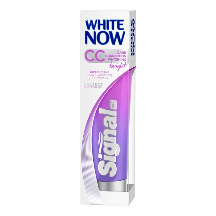 The new Signal White Now CC Bright toothpaste combines colour correction, care and protection for white, beautiful and healthy teeth. | Veela Beauty The new Signal White Now CC Bright toothpaste combines