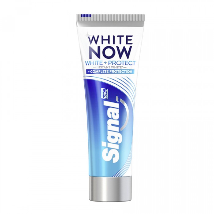 Signal White Now toothpaste instantly whitens teeth by up to one shade* Clinically proven. Its advanced technology is based on color science: the White-Correct technology with blue-sapphire pigments works like make-up pr | Veela Beauty Signal White Now toothpaste instantly whitens teeth by up