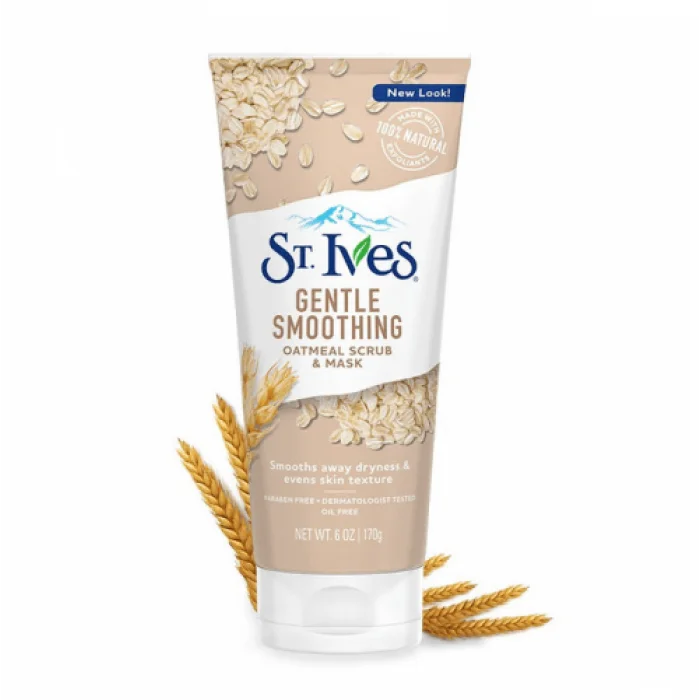 scrub and mask in one! Infused with the soothing scent of oatmeal and honey it’s made with 100% natural exfoliants like walnut shell powder. A gentle exfoliator for soft, nourished skin. Squeeze a dime-sized amount of s | Veela Beauty scrub and mask in one | فييلا بيوتي
