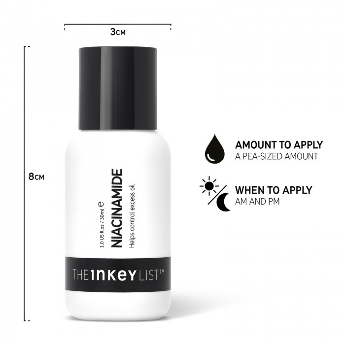 The Inkey List Niacinamide 30Ml -A lightweight, power-packed serum containing 10% Niacinamide that can be easily layered into your skincare routine. -This naturally occurring B3 vitamin helps to effectively reduce exces | Veela Beauty The Inkey List Niacinamide 30Ml | فييلا بيوتي