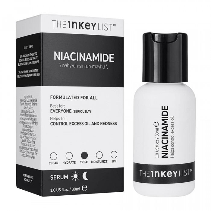 The Inkey List Niacinamide 30Ml -A lightweight, power-packed serum containing 10% Niacinamide that can be easily layered into your skincare routine. -This naturally occurring B3 vitamin helps to effectively reduce exces | Veela Beauty The Inkey List Niacinamide 30Ml | فييلا بيوتي