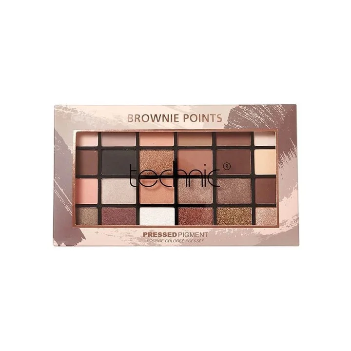 Palette De Fards à Paupières Technic "Brownie Points" - 24 Teintes Marron - 26,4g - Neuf