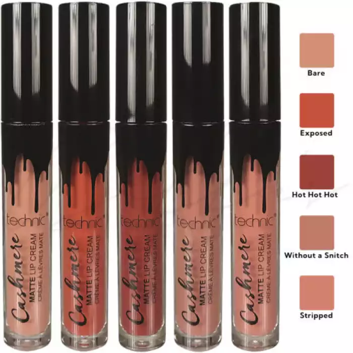Technic Cashmere Matte Lip Cream 5ml Bare Technic Cashmere Matte Lip Cream 5ml Bare