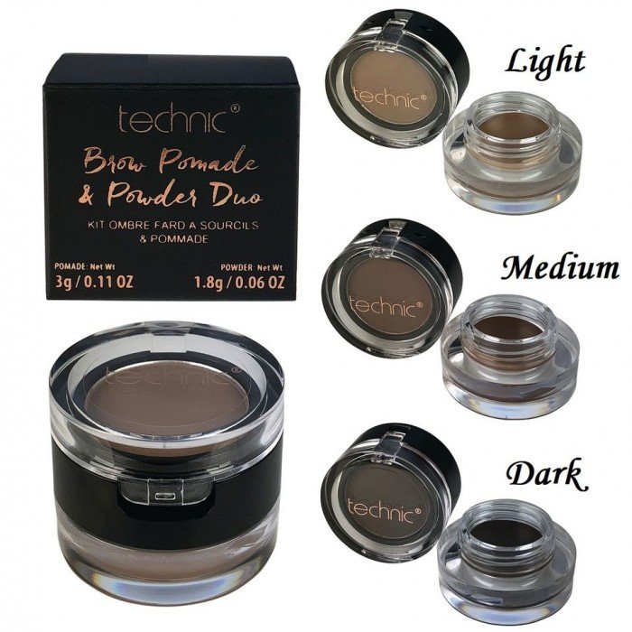 Technic Brow Pomade & Powder Duo Dark