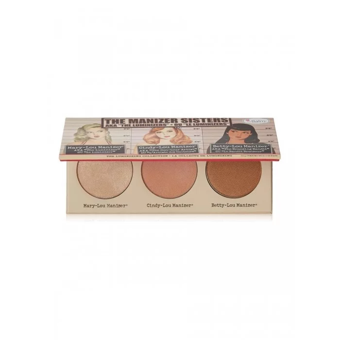 Designed For Girls On The Run, This Highlighting Trio Enables You To Emphasize Your Finest Features. This Palette Contains Three Triple-Milled Multi-Tasking Highlighter, Shimmers, And Shadows. | Veela Beauty The Manizer Sisters Highlighter Palette from The Balm