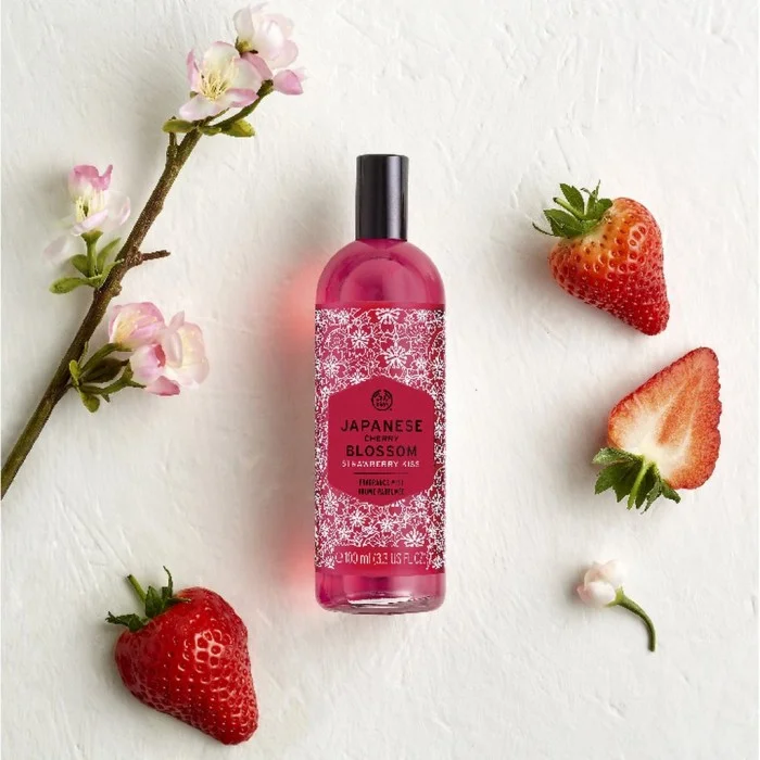 Spritz on the sweet scent of strawberries and delicate