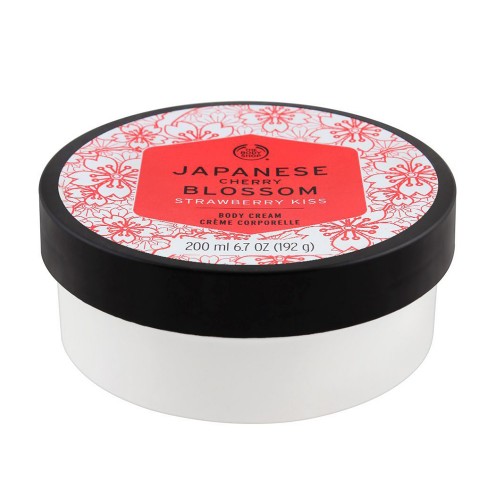 The Body Shop Japanese Cherry Blossom Strawberry Kiss Body Cream 200Ml The Body Shop Japanese Cherry Blossom Strawberry Kiss Body Cream 200Ml