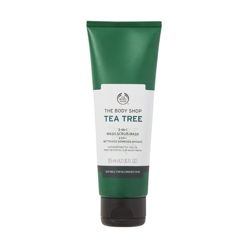 The Body Shop Tea Tree 3 In 1 Wash Scrub Mask 125Ml The Body Shop Tea Tree 3 In 1 Wash Scrub Mask 125Ml