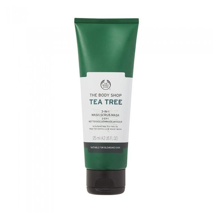 يعتبر ماسك مقشر Tea Tree 3 في 1 الخاص