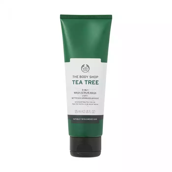 our Tea Tree 3-in-1 Wash Scrub Mask is a bit of an overachiever. It’s a face wash, scrub AND mask for blemished skin, all in one handy tube - that’s your skincare sorted. These little smarty pants help battle blemishes a | Veela Beauty our Tea Tree 3-in-1 Wash Scrub Mask is a bit of an