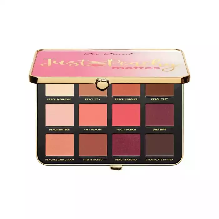 Too Faced Just Peachy Mattes Eye Shadow Palette -Create The Perfect Look With Our Trendsetting, Cruelty-Free Makeup. Shop Now! Beautiful & Long Lasting. -Free Shipping. Totally Cruelty-Free. Types: Eye Shadow Palettes, | Veela Beauty Too Faced Just Peachy Mattes Eye Shadow Palette |