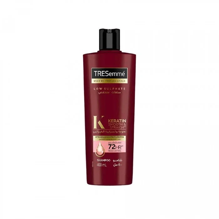 TRESemmé Keratin Smooth Shampoo With Argan Oil For Dry & Frizzy Hair 400Ml When Your Hair Needs Nourishment, Natural Ingredients TRESemmé Keratin Smooth Shampoo With Argan Oil For Dry & Frizzy Hair 400Ml When Your Hair Needs Nourishment, Natural Ingredients