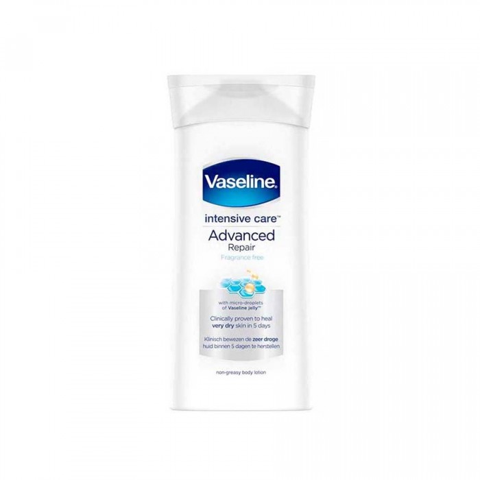 Vaseline Intensive Care Advanced Repair Fragranced Moisturising Body Lotion moisturizes deeply to soothe dry skin and leave it smooth to the touch. Light, fast-absorbing moisturizing lotion with a non-greasy feel. Use Va | Veela Beauty Vaseline Intensive Care Advanced Repair Fragranced
