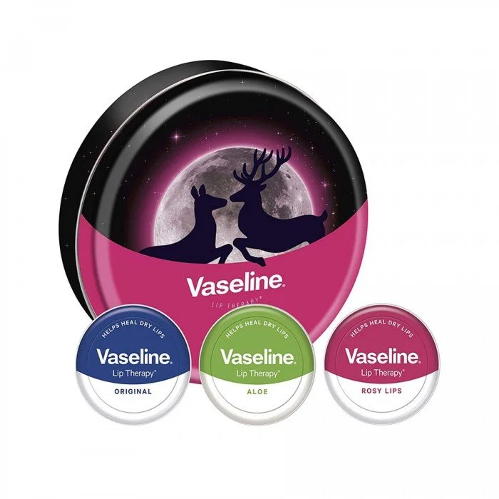 Vaseline Lip Therapy Selection Moonlit Kiss Tin 3*20G Vaseline Lip Therapy 20g | فييلا بيوتي
