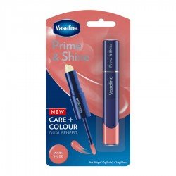 Vaseline Prime & Shine 2 In 1 Lip Balm & Coloured Gloss