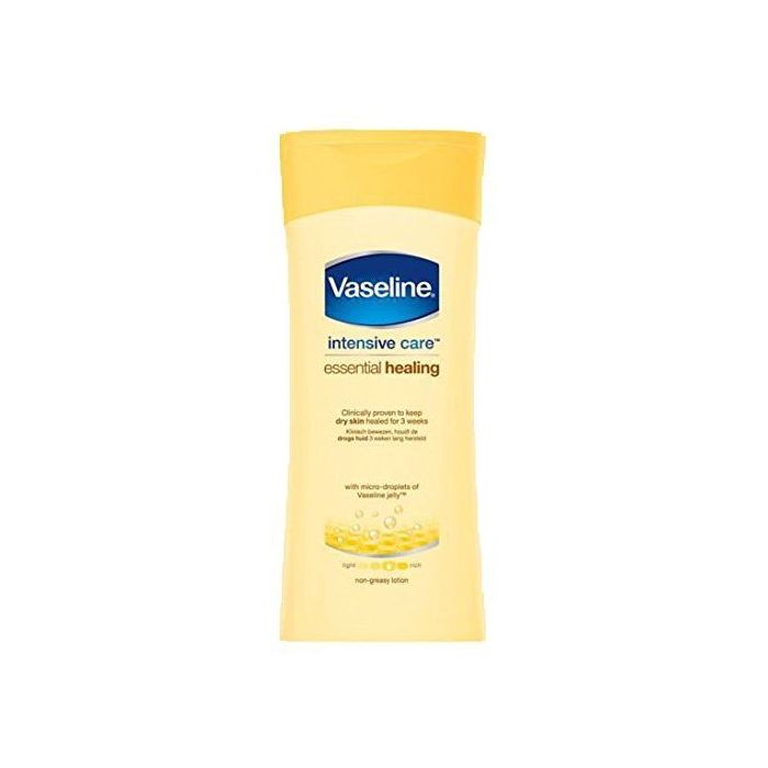 Leaves your skin deeply moisturized and looking noticeably healthier. Absorbs fast for a non-greasy feel. Vaseline Intensive Care body lotion Essential Healing keeps dry skin healed for 3 weeks based on a 4-week treatmen | Veela Beauty Leaves your skin deeply moisturized and looking noticeably