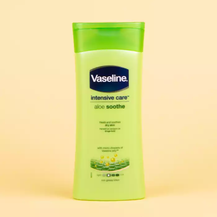 Contains aloe, known to calm and soothe dry irritated skin. Absorbs fast for a non-greasy feel. Soothe your skin with Vaseline’s cooling Aloe Soothe formula. Light and non-greasy, this effective body lotion is enriched w | Veela Beauty Contains aloe, known to calm and soothe dry irritated skin