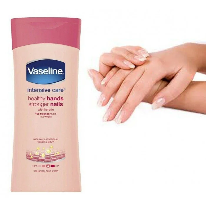 Vaseline intensive care with keratin, which deeply