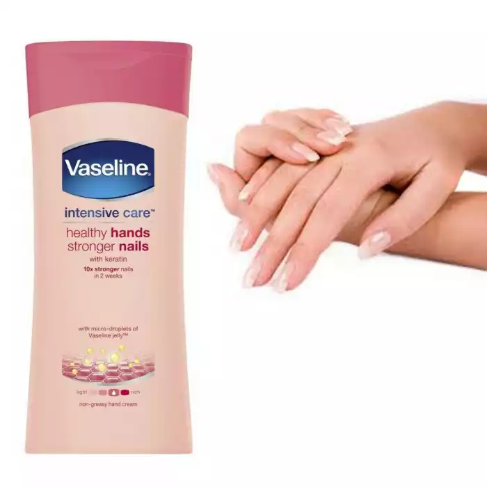 Vaseline intensive care with keratin, which deeply Vaseline intensive care with keratin, which deeply