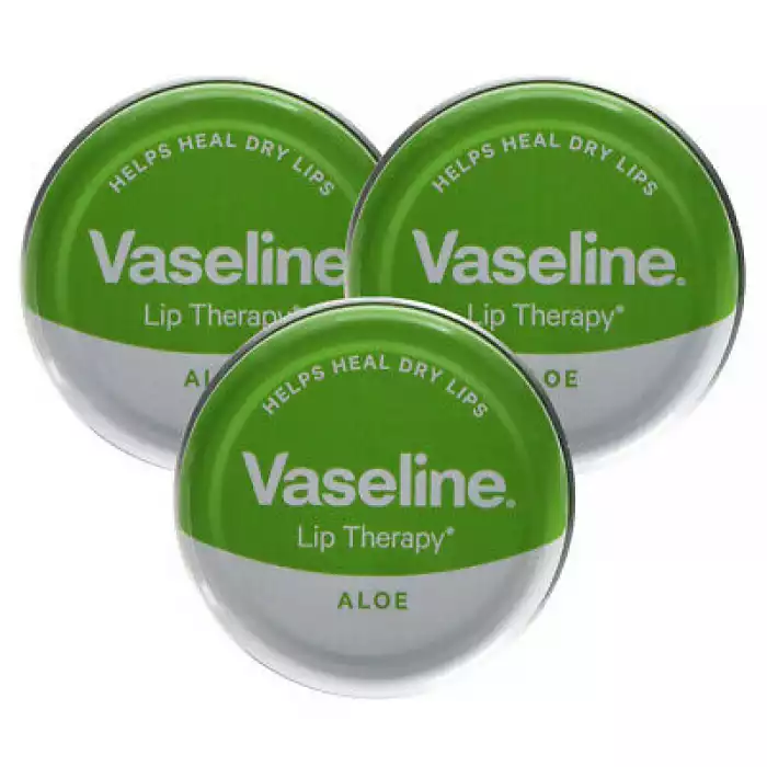 Instantly softens and soothes dry lips. Locks in moisture to help lips recover from discomfort. Contains aloe, known to calms and soothe dry irritated skin. Made with triple-purified Vaseline® Petroleum Jelly. | Veela Beauty Instantly softens and soothes dry lips | فييلا