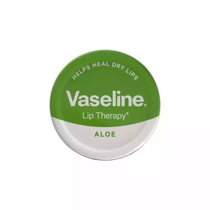 Instantly softens and soothes dry lips. Locks in moisture to help lips recover from discomfort. Contains aloe, known to calms and soothe dry irritated skin. Made with triple-purified Vaseline® Petroleum Jelly. | Veela Beauty Instantly softens and soothes dry lips | فييلا