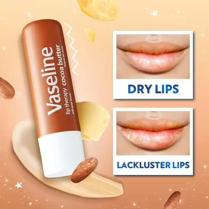 Vaseline lip therapy cocoa butter 4.8 gm Provides 24 hours moisturization | Veela Beauty Vaseline lip therapy cocoa butter 4.8 gm Provides 24 hours moisturization | Veela Beauty