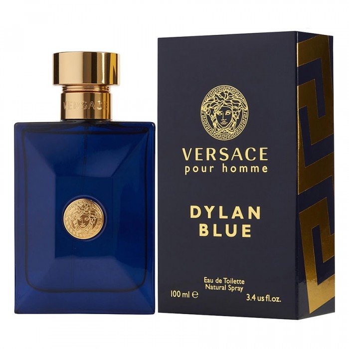 Versace Dylan Blue Eau De Toilette For Men 100Ml عطر قوي وذكوري ، ديلان بلو يغلف الروائح