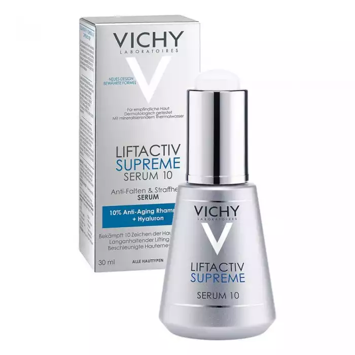 Vichy LiftActiv Supreme Serum 10 Anti-Aging Hyaluronic Acid Serum 30mlIt delivers rich nutrients to the skin and provides intense moisture and fairness.Allows in erasing dark spots and blemishes and making the skin fai | Veela Beauty Vichy LiftActiv Supreme Serum 10 Anti-Aging Hyaluronic Acid