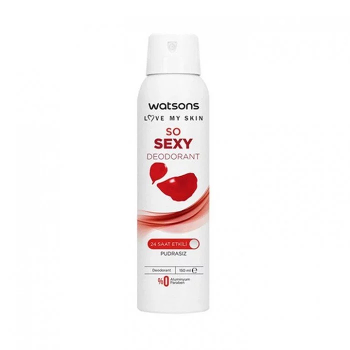 Watsons So Sexy Deodorant 24 Hour Effective Spray 150 ml  |