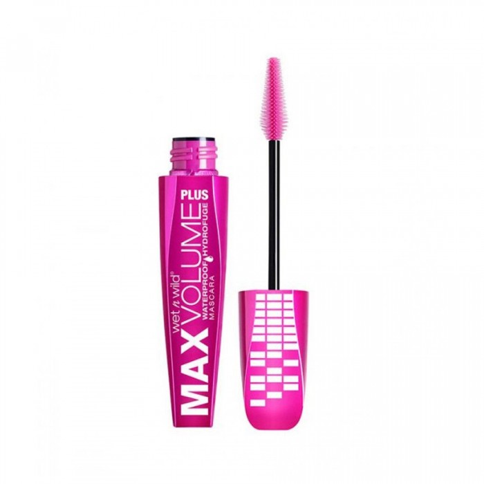 Wet N Wild Max Volume Plus Waterproof Mascara E 141 Works on- Thickens and enhances eyelashes- Moisturizes eyelashesGives your eyes a beautiful, radiant lookDoes not cause clumping of eyelashes when usedIt is easy | Veela Beauty Wet N Wild Max Volume Plus Waterproof Mascara E 141 Works