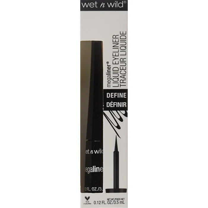 Wet N Wild MegaLiner Liquid Eyeliner E871 Black
It has a light texture
Features high definition pigment
dries fast
Gives your eyes an attractive, radiant look
It improves the shape of the eyes
It is easy to use. | Veela Beauty Wet N Wild MegaLiner Liquid Eyeliner E871 Black
It has a